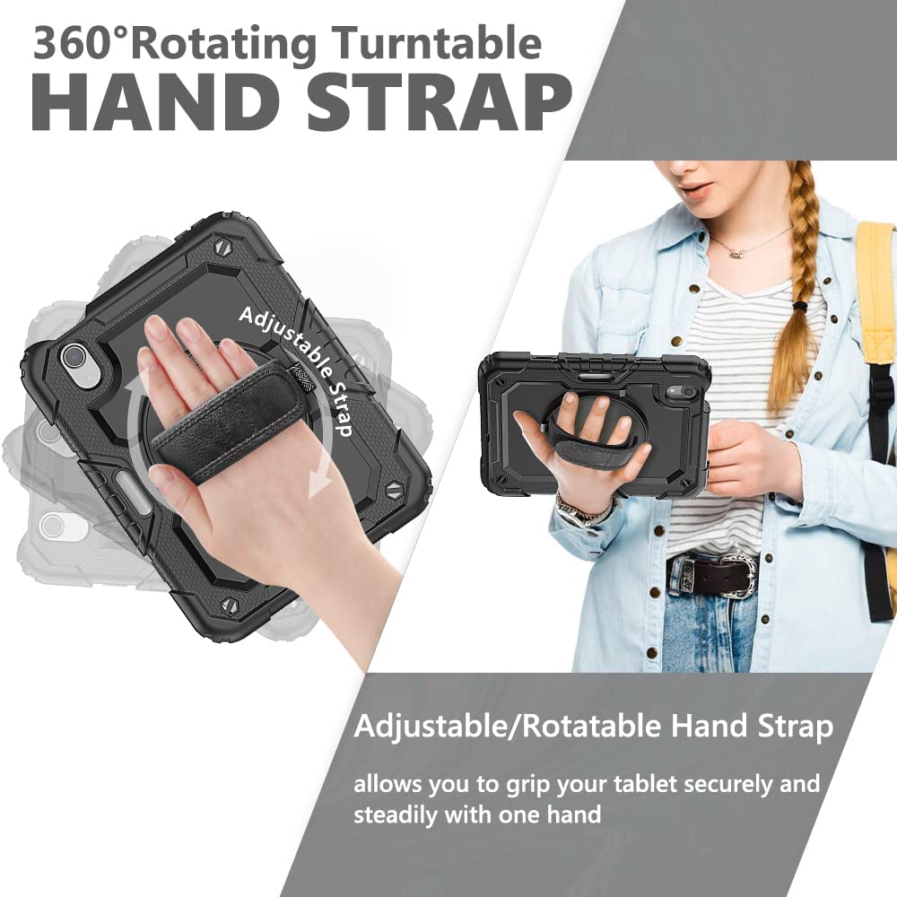 Étui Rugged Defender avec sangle pour iPad Mini 6 (6e génération) / Mini 7 (7e génération) Étui Rugged Defender avec sangle pour iPad Mini 6 (6e génération) / Mini 7 (7e génération)